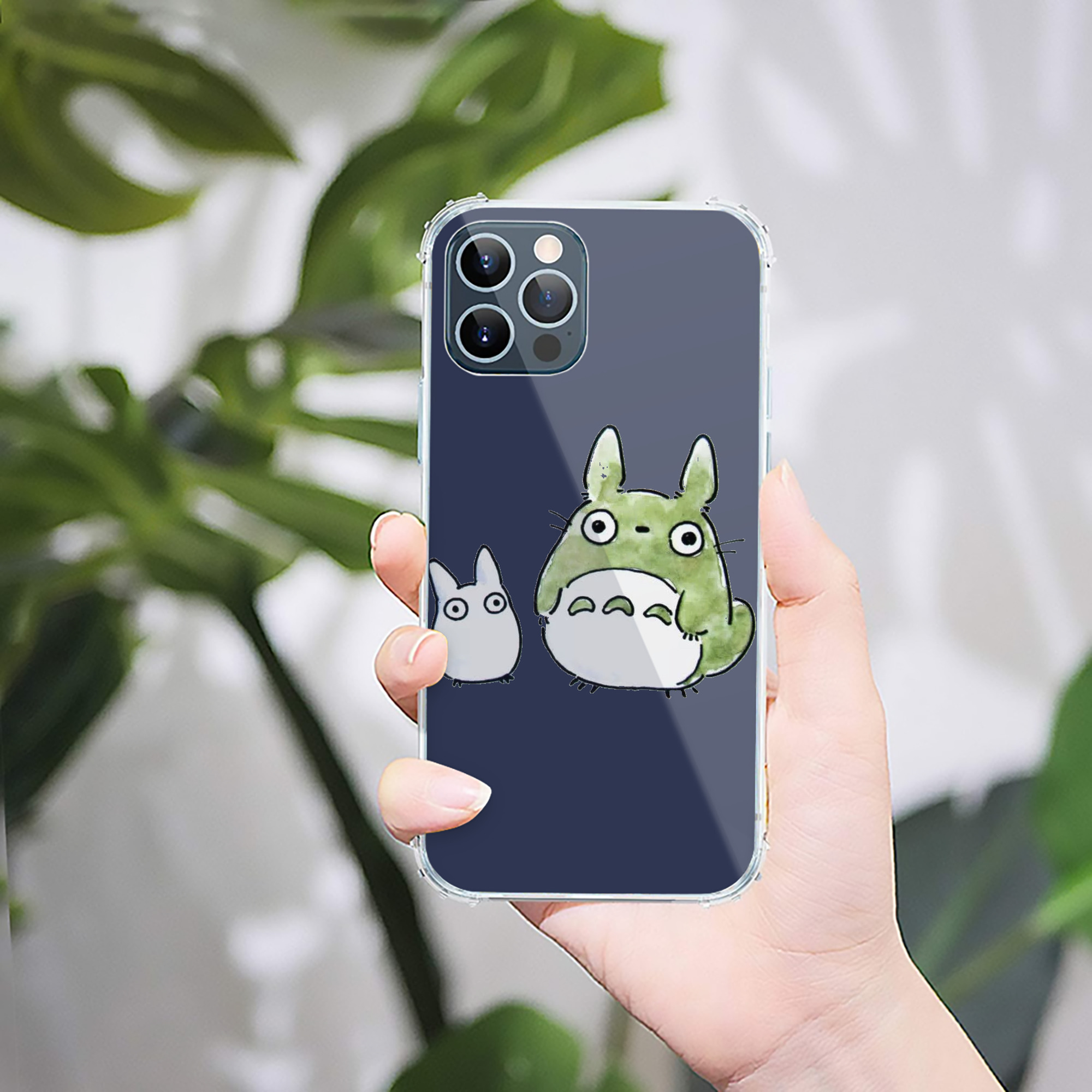 （画像用） となりのトトロ 草壁メイ 草壁サツキ My Neighbor Totoro Satsuki Kusakabe Mei Kusakabe 【iPhone 12シリーズ対応】透明スマホケース（クリアソフトケース）